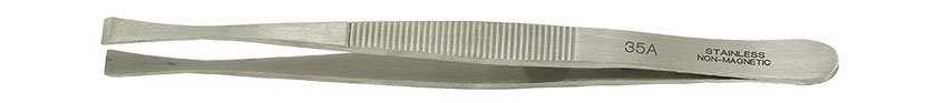 50-014135-Value-Tec 35A-NM general purpose tweezers- thin wide tips tips.jpg Value-Tec 35A.NM general purpose tweezers, style 35A, thin wide tips tips, non-magnetic stainless steel